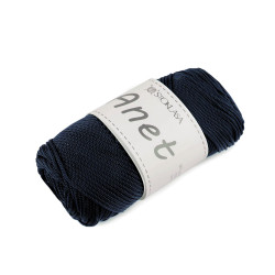Fire de tricotat si crosetat anet macrame ø2 mm 90 g - Albastru închis (1 Bucată)