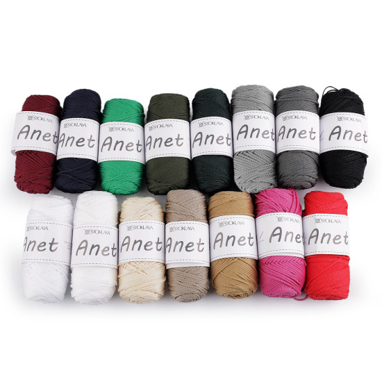 Fire de tricotat si crosetat anet macrame ø2 mm 90 g - Off white (10 Bucăți) Fire de tricotat si crosetat anet macrame ø2 mm 90 g - Off white (10 Bucăți)