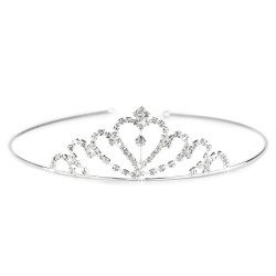 Diademă cu strasuri - Cristal (1 Bucată)