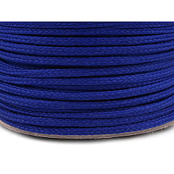 Șnur poliester pes, ø4 mm - Albastru regal (100 Metri)