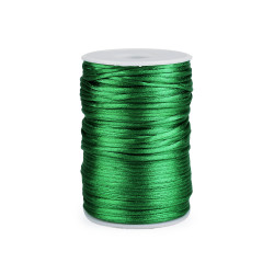 Șnur satinat, ø2 mm - Verde pastel (570 Metri)
