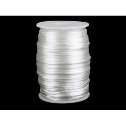 Șnur satinat, ø2 mm - Off white (570 Metri)