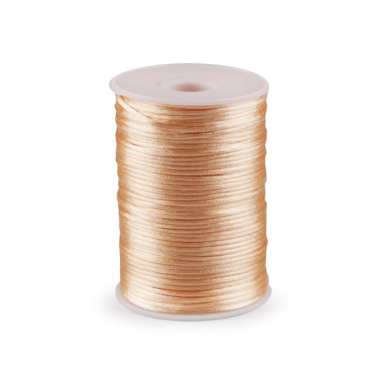 Șnur satinat, ø2 mm - Off white (95 Metri) Șnur satinat, ø2 mm - Off white (95 Metri)