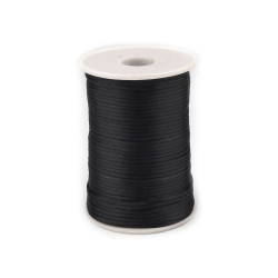 Șnur satinat, ø2 mm - Negru (570 Metri)