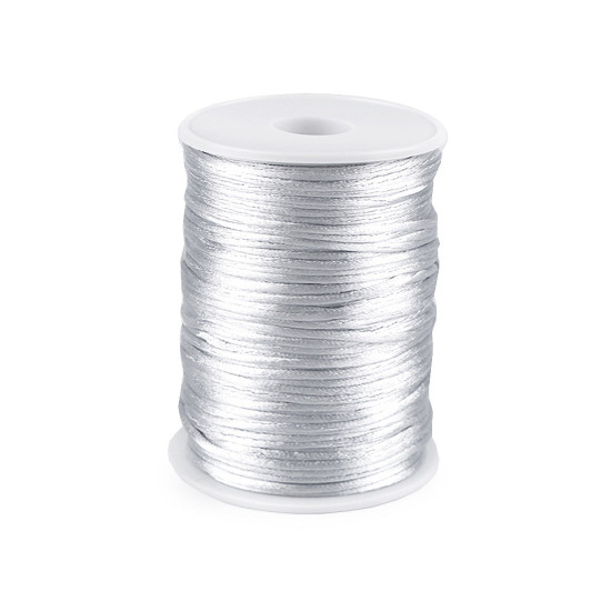 Șnur satinat, ø2 mm - Off white (95 Metri) Șnur satinat, ø2 mm - Off white (95 Metri)