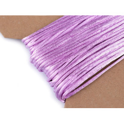 Șnur satinat, ø2 mm - Violet deschis (200 Metri)