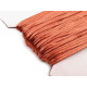 Șnur satinat, ø2 mm - Maro bronz (25 Metri) Șnur satinat, ø2 mm - Maro bronz (25 Metri)