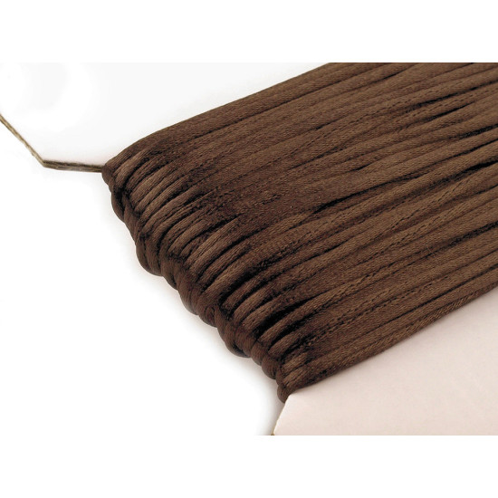 Șnur satinat, ø2 mm - Maro bronz (25 Metri) Șnur satinat, ø2 mm - Maro bronz (25 Metri)