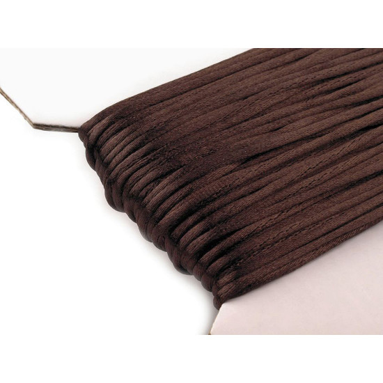Șnur satinat, ø2 mm - Maro bronz (25 Metri) Șnur satinat, ø2 mm - Maro bronz (25 Metri)