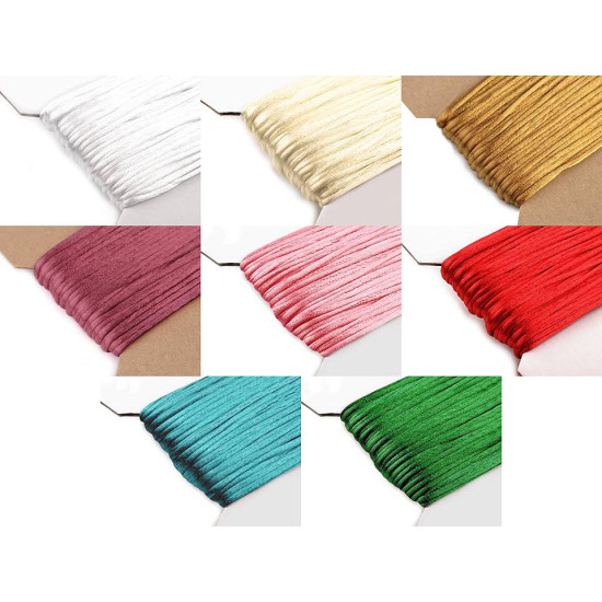 Șnur satinat, ø2 mm - Maro bronz (25 Metri) Șnur satinat, ø2 mm - Maro bronz (25 Metri)
