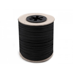 Șnur jaluzele, ø1,4 mm - Negru (100 Metri)