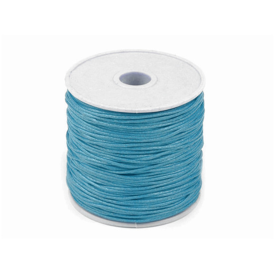 Șnur din bumbac cerat, ø1 mm - Alb (5 Bucăți) Șnur din bumbac cerat, ø1 mm - Alb (5 Bucăți)
