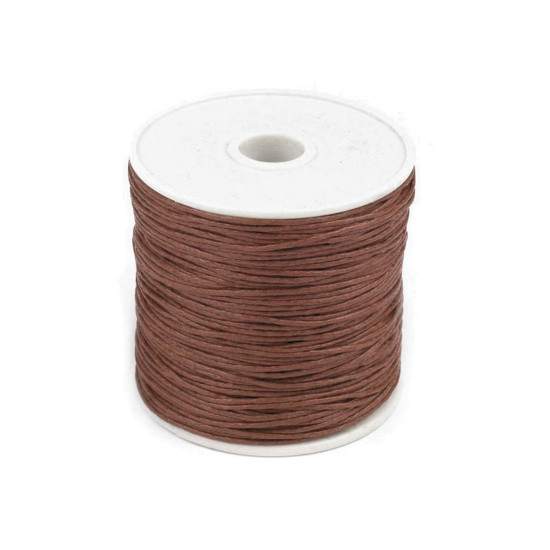Șnur din bumbac cerat, ø1 mm - Alb (5 Bucăți) Șnur din bumbac cerat, ø1 mm - Alb (5 Bucăți)