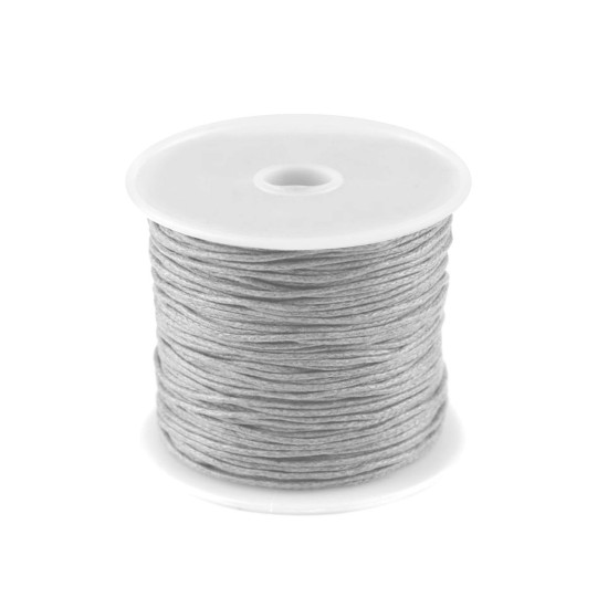 Șnur din bumbac cerat, ø1 mm - Alb (5 Bucăți) Șnur din bumbac cerat, ø1 mm - Alb (5 Bucăți)