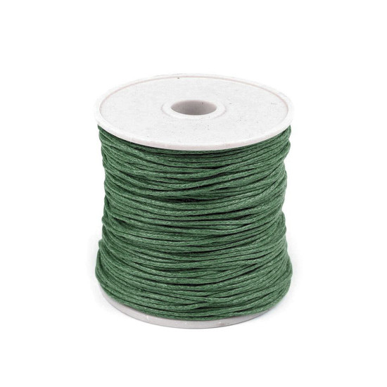 Șnur din bumbac cerat, ø1 mm - Alb (5 Bucăți) Șnur din bumbac cerat, ø1 mm - Alb (5 Bucăți)