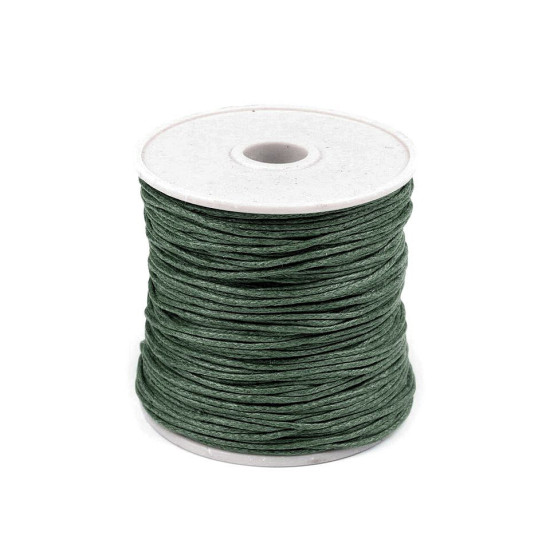 Șnur din bumbac cerat, ø1 mm - Alb (5 Bucăți) Șnur din bumbac cerat, ø1 mm - Alb (5 Bucăți)