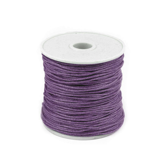 Șnur din bumbac cerat, ø1 mm - Alb (5 Bucăți) Șnur din bumbac cerat, ø1 mm - Alb (5 Bucăți)