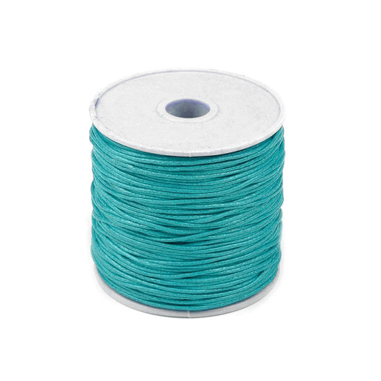 Șnur din bumbac cerat, ø1 mm - Alb (5 Bucăți) Șnur din bumbac cerat, ø1 mm - Alb (5 Bucăți)
