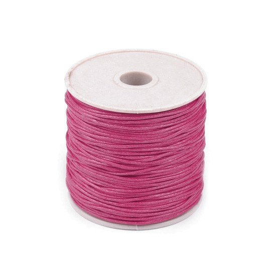 Șnur din bumbac cerat, ø1 mm - Alb (5 Bucăți) Șnur din bumbac cerat, ø1 mm - Alb (5 Bucăți)