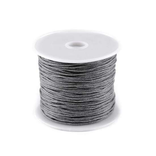 Șnur din bumbac cerat, ø1 mm - Alb (5 Bucăți) Șnur din bumbac cerat, ø1 mm - Alb (5 Bucăți)