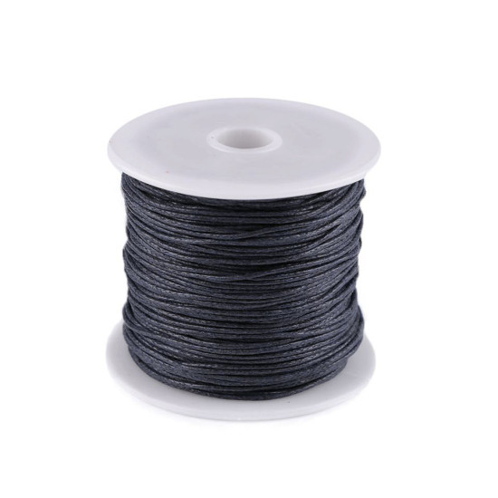 Șnur din bumbac cerat, ø1 mm - Alb (5 Bucăți) Șnur din bumbac cerat, ø1 mm - Alb (5 Bucăți)