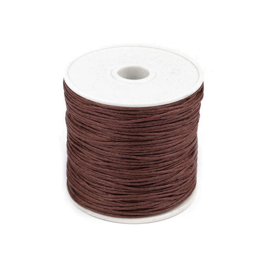 Șnur din bumbac cerat, ø1 mm - Alb (5 Bucăți) Șnur din bumbac cerat, ø1 mm - Alb (5 Bucăți)
