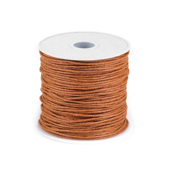 Șnur din bumbac cerat, ø1 mm - Alb (5 Bucăți) Șnur din bumbac cerat, ø1 mm - Alb (5 Bucăți)