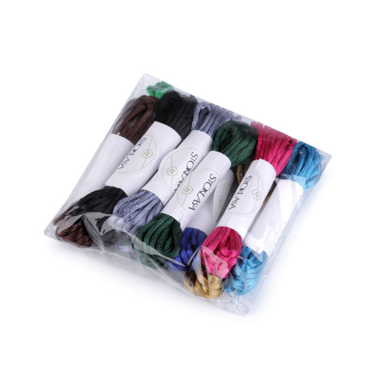 Șnur satinat, ø2 mm, 3 m/buc - Mix deschis (50 Buchete) Șnur satinat, ø2 mm, 3 m/buc - Mix deschis (50 Buchete)
