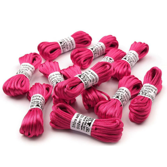 Șnur satinat, ø2 mm, 3 m/buc - Mix deschis (50 Buchete) Șnur satinat, ø2 mm, 3 m/buc - Mix deschis (50 Buchete)