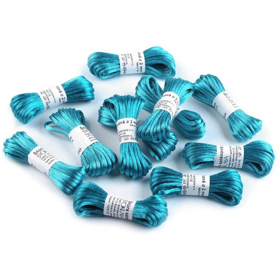 Șnur satinat, ø2 mm, 3 m/buc - Mix deschis (50 Buchete) Șnur satinat, ø2 mm, 3 m/buc - Mix deschis (50 Buchete)
