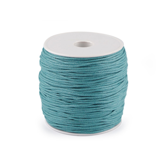 Șnur din bumbac cerat, ø1,8 mm - Verde mentă (10 Bucăți)