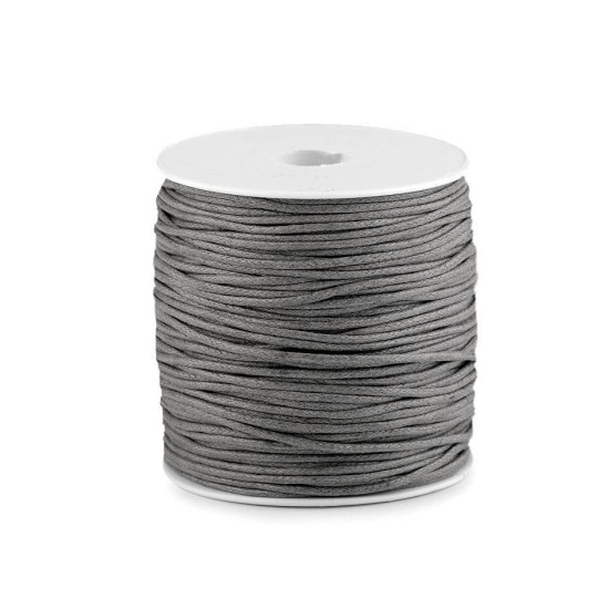 Șnur din bumbac cerat, ø1,8 mm - Verde mentă (10 Bucăți)