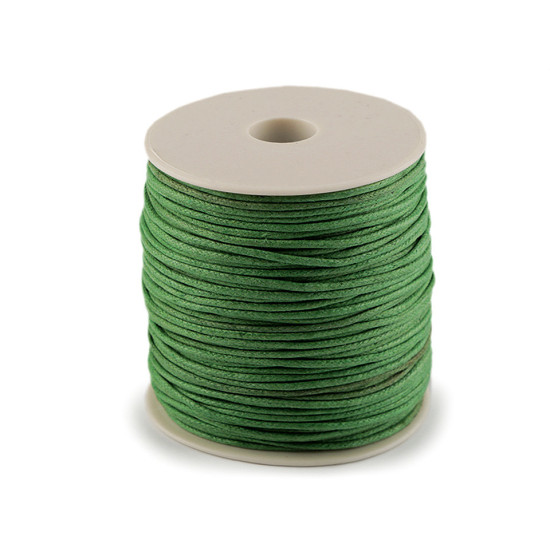 Șnur din bumbac cerat, ø1,8 mm - Verde mentă (10 Bucăți)