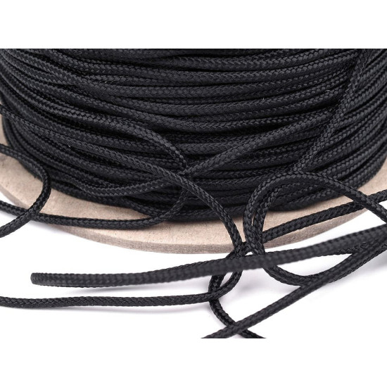 Șnur jaluzele, ø1,6 mm - Negru (300 Metri) Șnur jaluzele, ø1,6 mm - Negru (300 Metri)