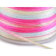 Șnur satinat curcubeu, ø2 mm - Multicolor (5 Bucăți) Șnur satinat curcubeu, ø2 mm - Multicolor (5 Bucăți)