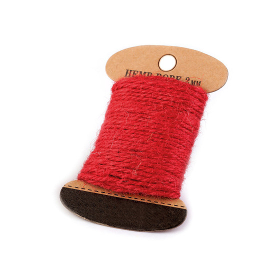 Sfoară iută colorată, ø2 mm - Ecru deschis (1 Card) Sfoară iută colorată, ø2 mm - Ecru deschis (1 Card)