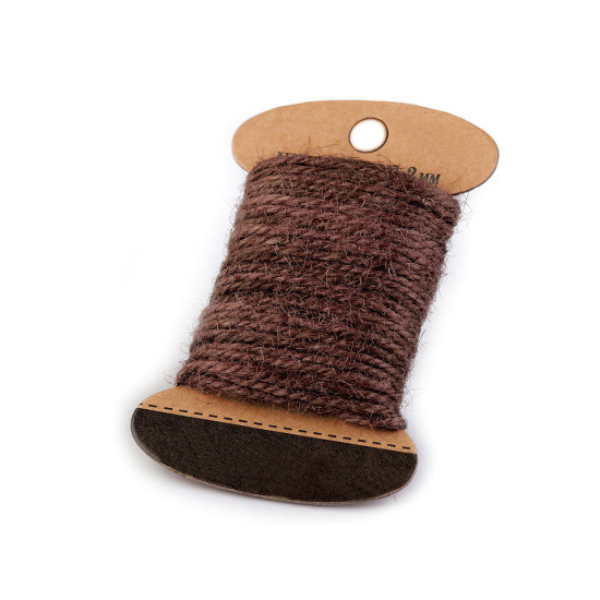 Sfoară iută colorată, ø2 mm - Ecru deschis (1 Card) Sfoară iută colorată, ø2 mm - Ecru deschis (1 Card)