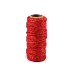 Sfoară sisal, ø2 mm - Roșu (1 Bucată)