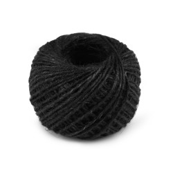 Sfoară iută, ø2 mm - Negru (1 Bucată)