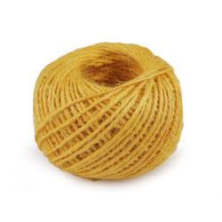 Sfoară iută, ø2 mm - Galben muștar (1 Bucată)