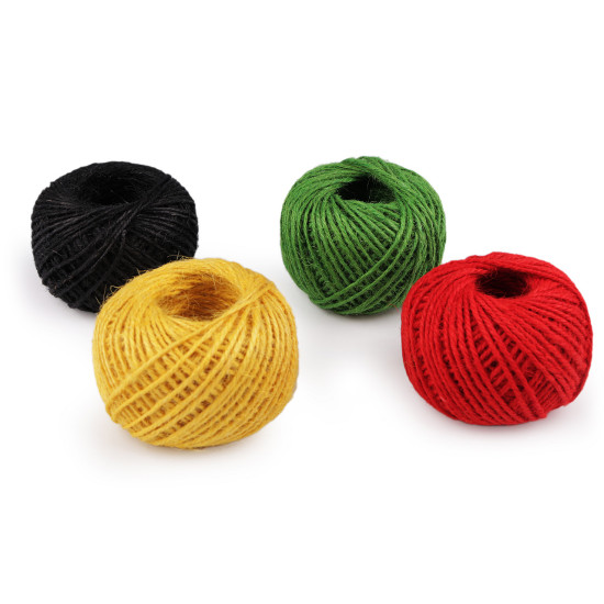 Sfoară iută, ø2 mm - Ecru natural (4 Bucăți) Sfoară iută, ø2 mm - Ecru natural (4 Bucăți)