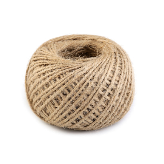 Sfoară iută, ø2 mm - Ecru natural (4 Bucăți) Sfoară iută, ø2 mm - Ecru natural (4 Bucăți)