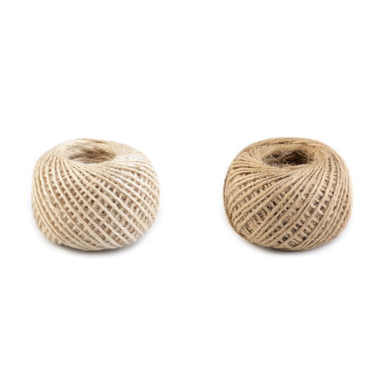 Sfoară iută, ø2 mm - Ecru natural (4 Bucăți) Sfoară iută, ø2 mm - Ecru natural (4 Bucăți)