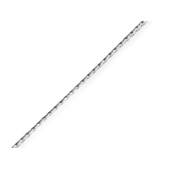 Șnur plat lurex, gol în interior, lățime 2 mm - Argintiu (8 Bucăți) Șnur plat lurex, gol în interior, lățime 2 mm - Argintiu (8 Bucăți)