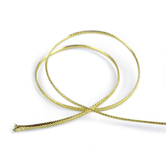 Șnur plat lurex, gol în interior, lățime 2 mm - Argintiu (8 Bucăți) Șnur plat lurex, gol în interior, lățime 2 mm - Argintiu (8 Bucăți)