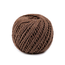 Snur bumbac macrame, ø2 mm - Maro deschis (1 Bucată)