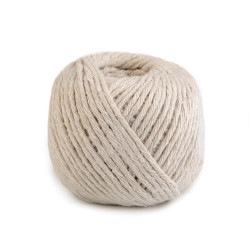 Snur bumbac macrame, ø2 mm - Ecru deschis (1 Bucată)