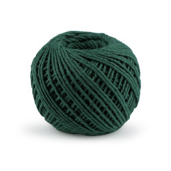 Snur bumbac macrame, ø2 mm - Verde închis (1 Bucată)