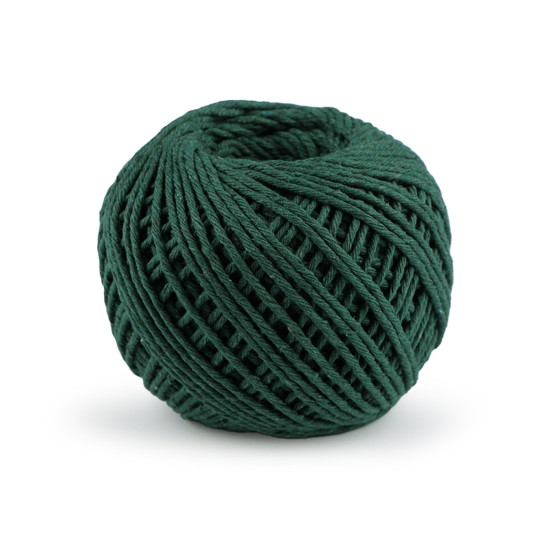 Snur bumbac macrame, ø2 mm - Verde închis (6 Bucăți) Snur bumbac macrame, ø2 mm - Verde închis (6 Bucăți)