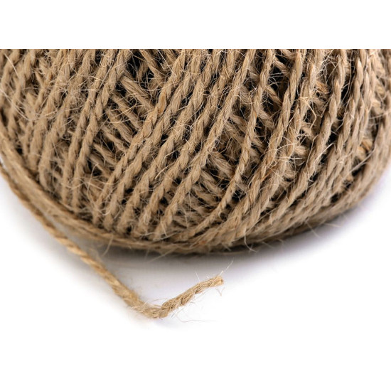 Sfoară iută, ø1 mm - Ecru natural (1 Bucată)